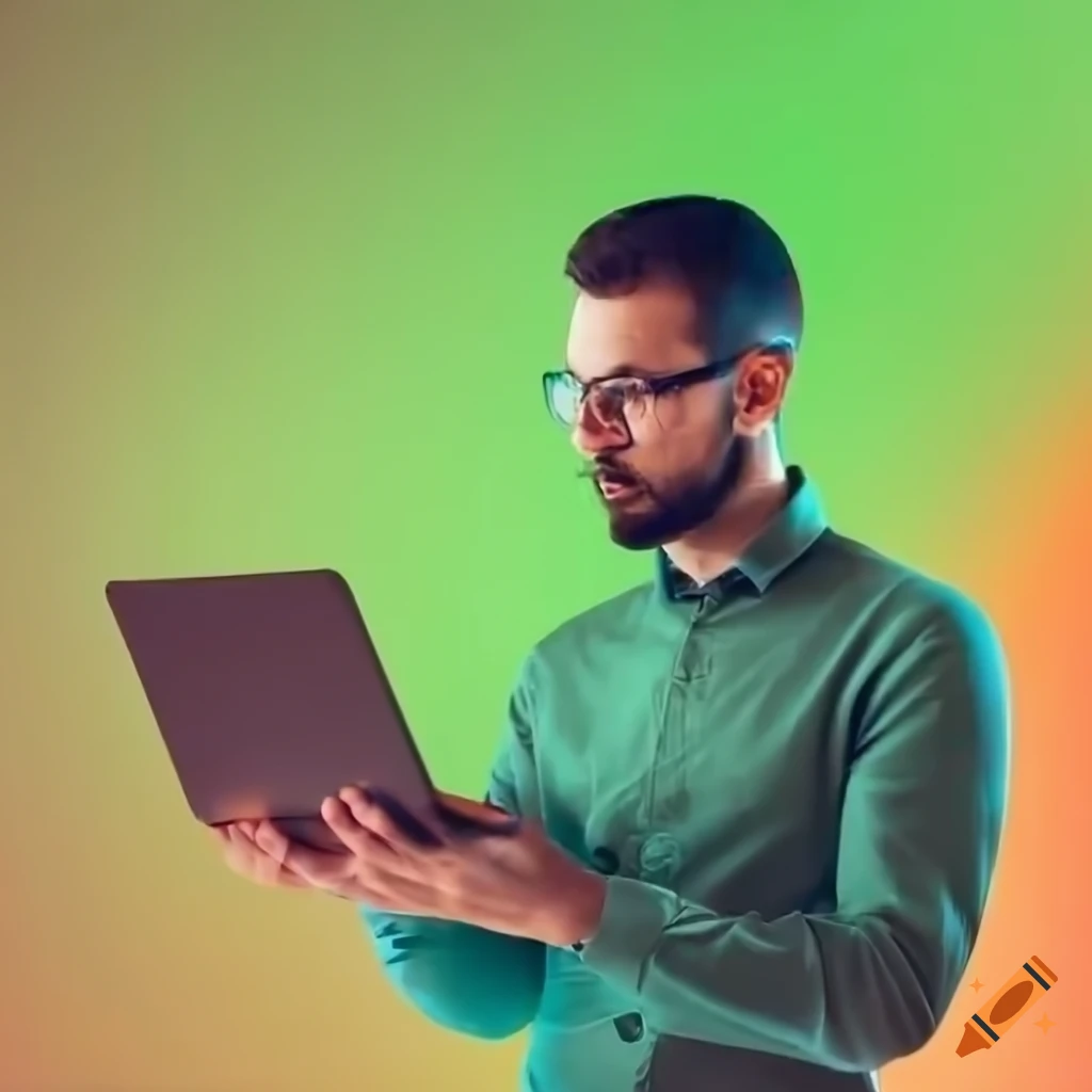 man-working-in-a-vibrant-office-environment-on-craiyon