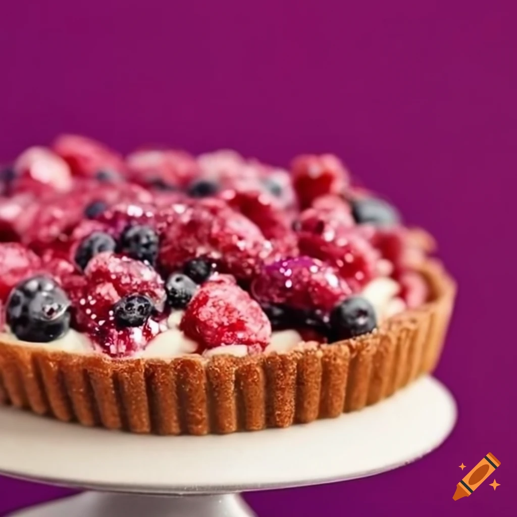 glittery glitterberry tart