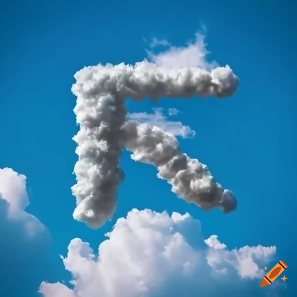 cloud formation of the letter S in the sky