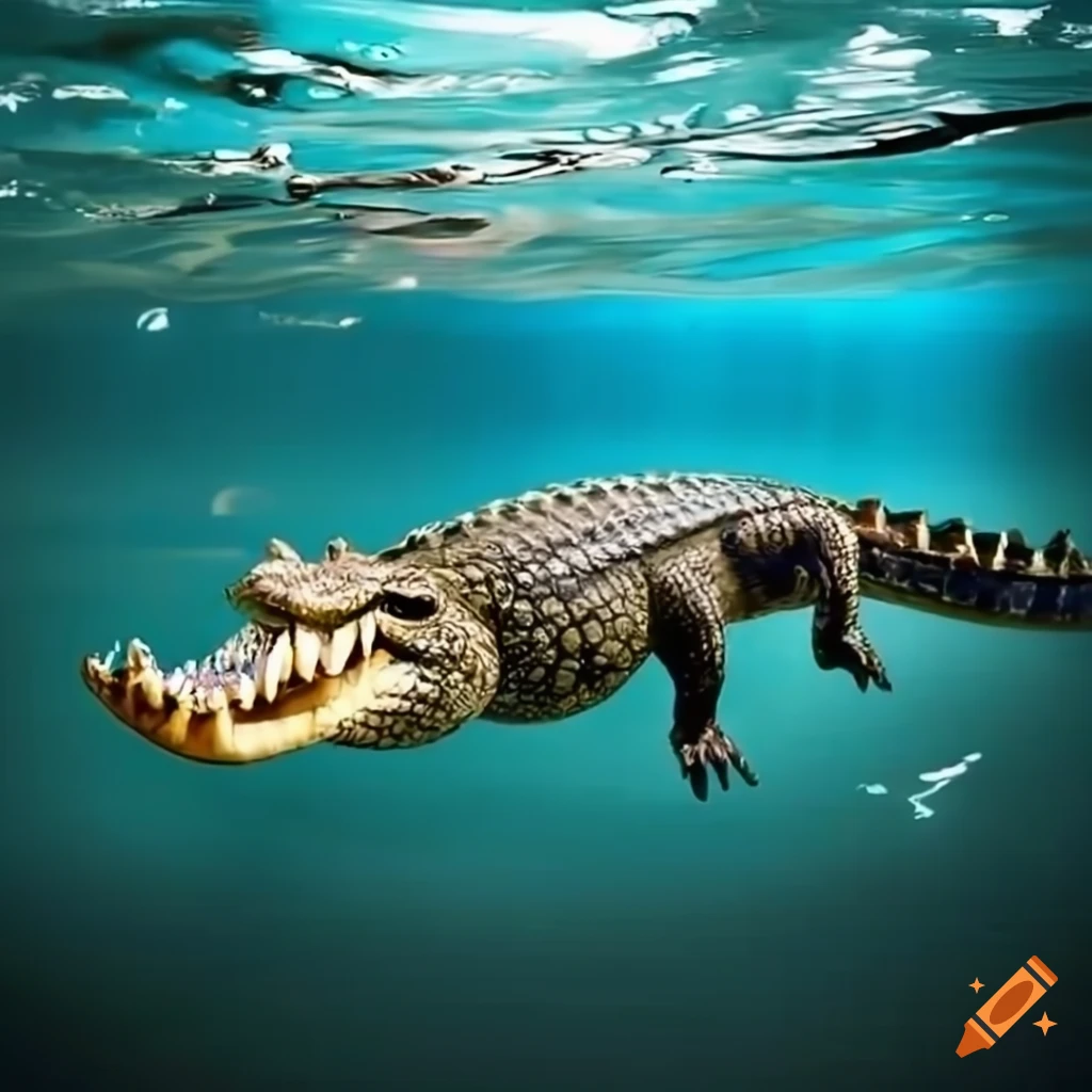 Beautiful crocodile on water thumbnail on Craiyon