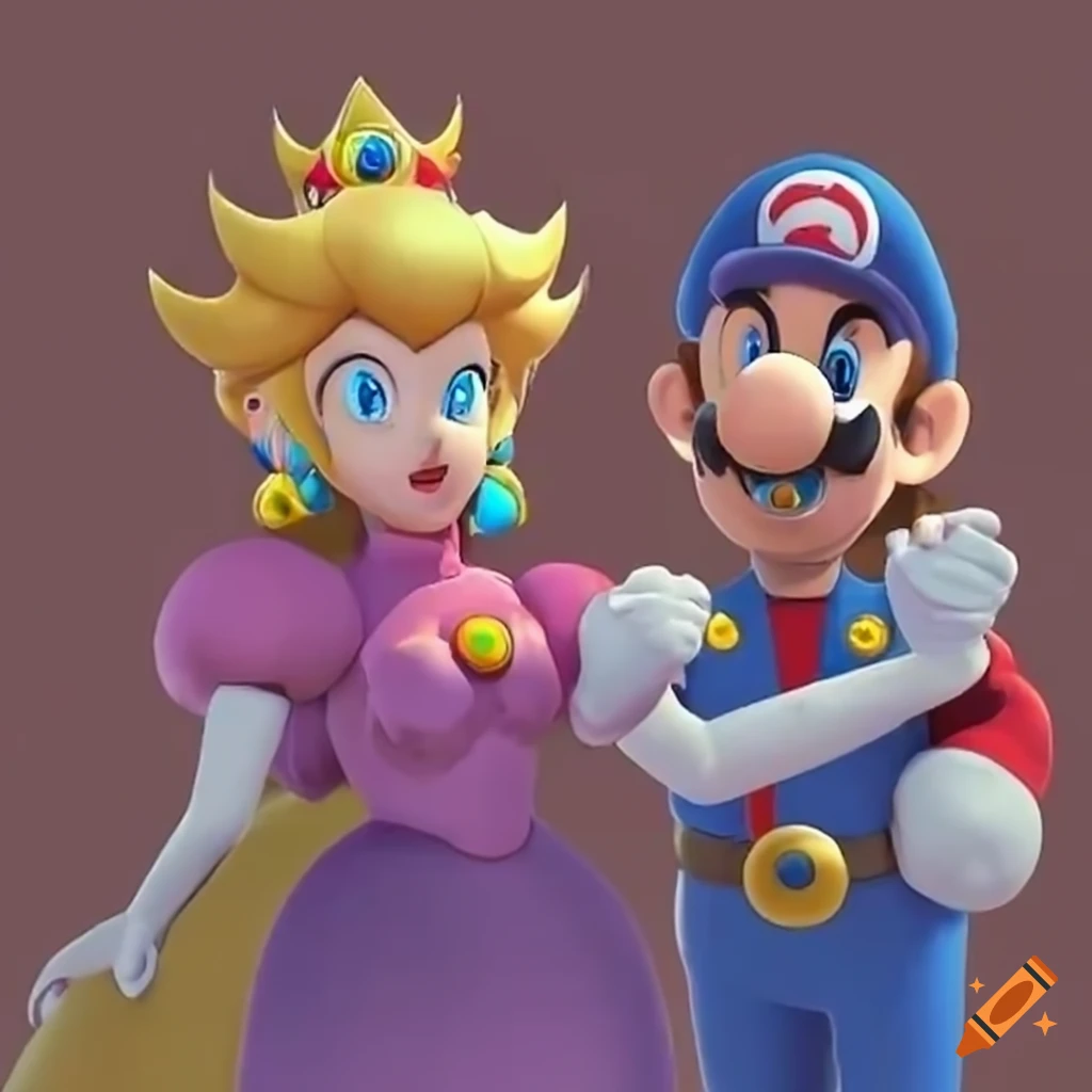the time Luigi rizzed Peach #mario #luigi #peach #peaches #princesspea