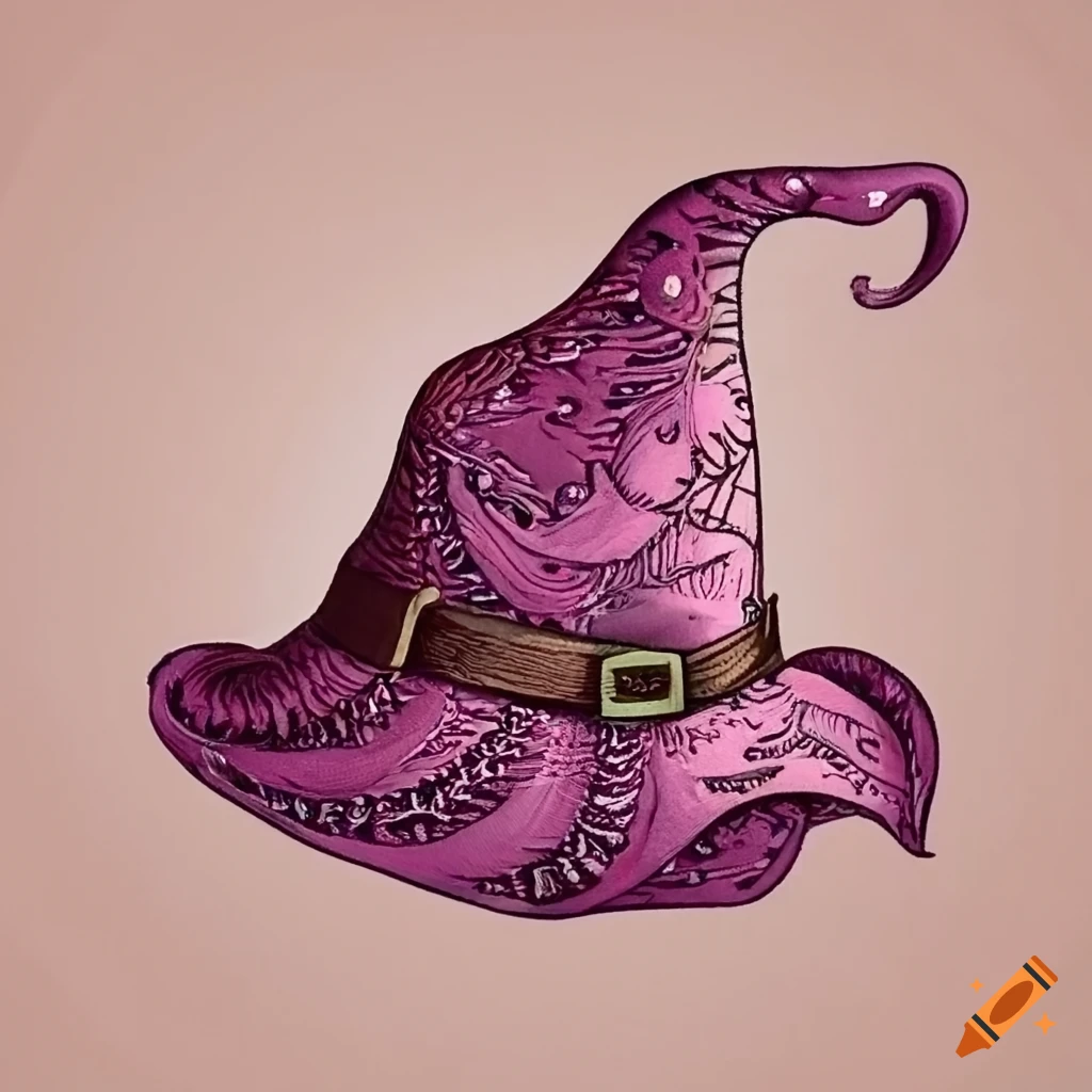 Intricate Fabric Witch Hat