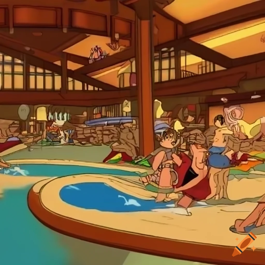 Relle | Romans 8:37♡ on Instagram: “EXT. WATER PARK CROWDED - DAY  #episodechooseyourstory #episodei… | Episode backgrounds, Water park, Anime  backgrounds wallpapers