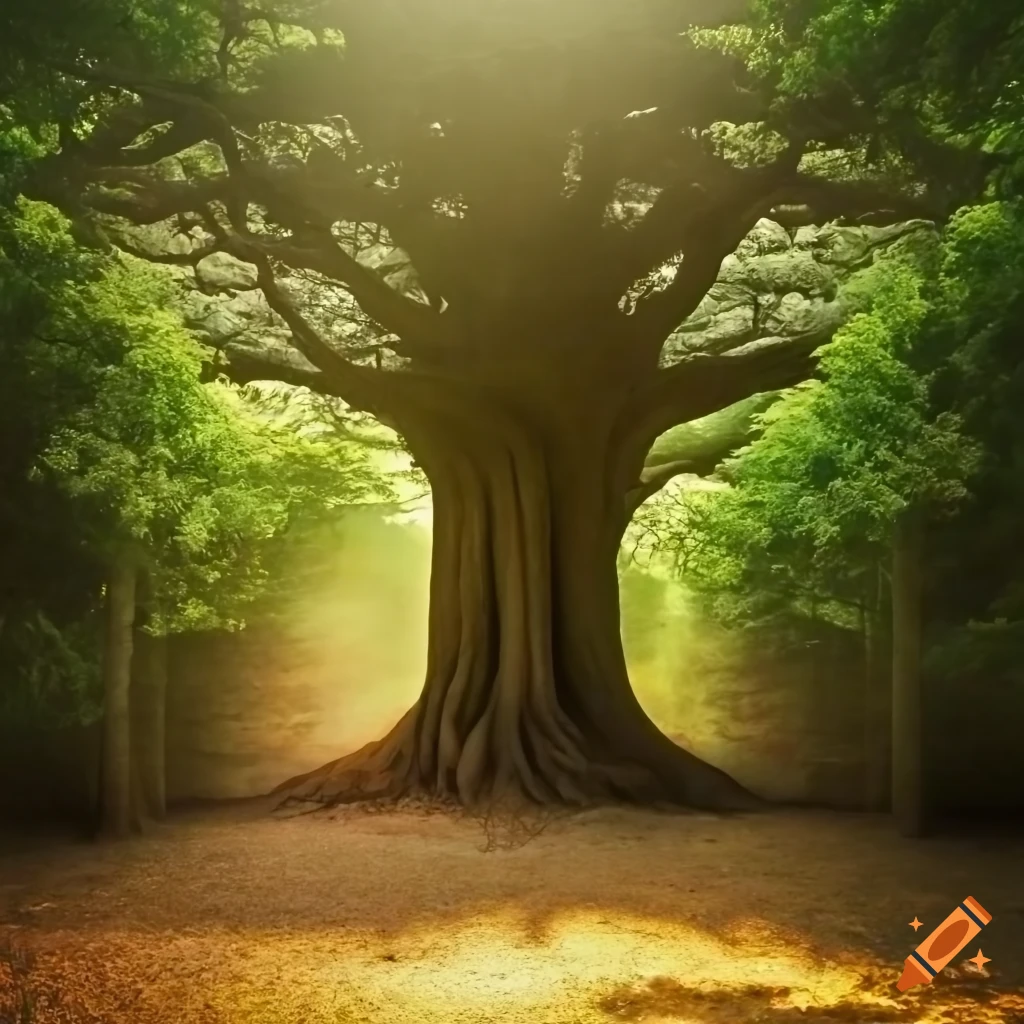 Photo Of A Giant Tree In An Inner Courtyard On Craiyon photo-of-a-giant-tree-in-an-inner-courtyard-on-craiyon