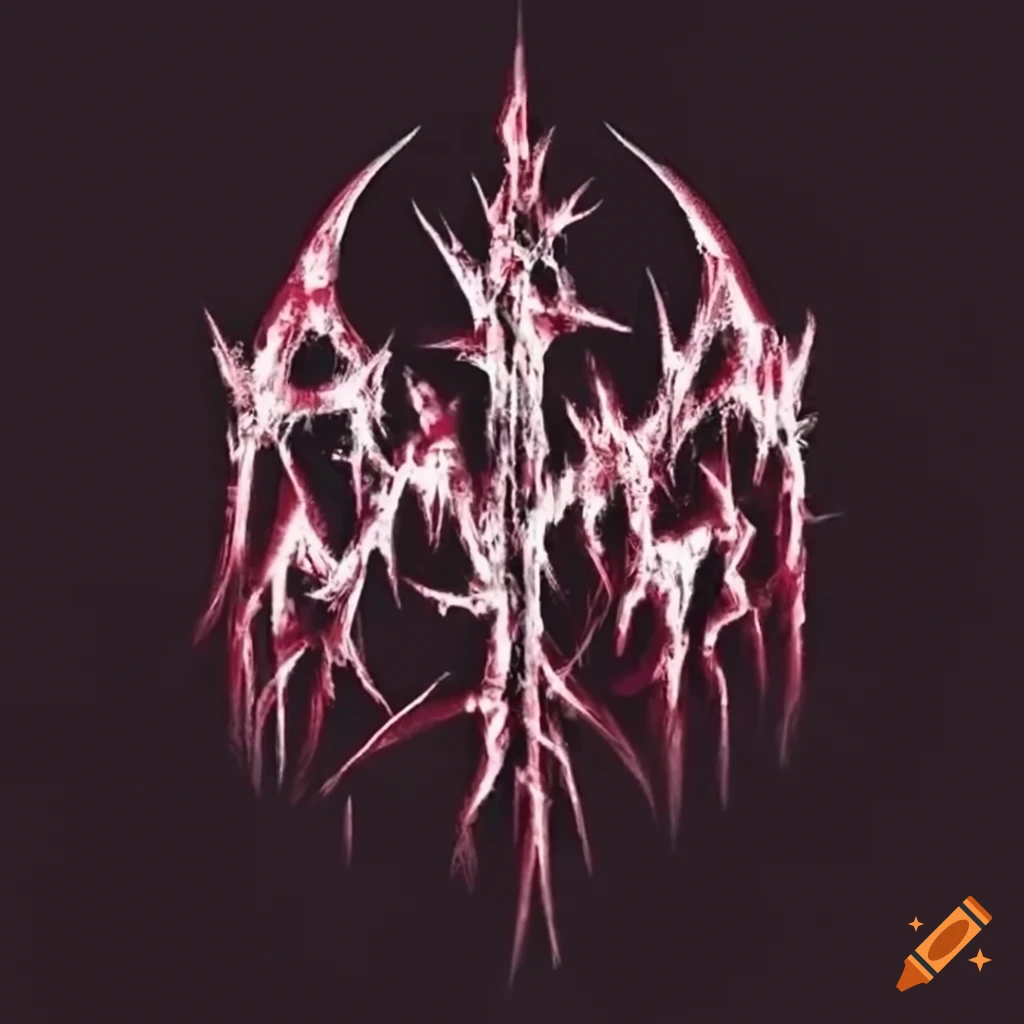 dark and intense deathcore band logo