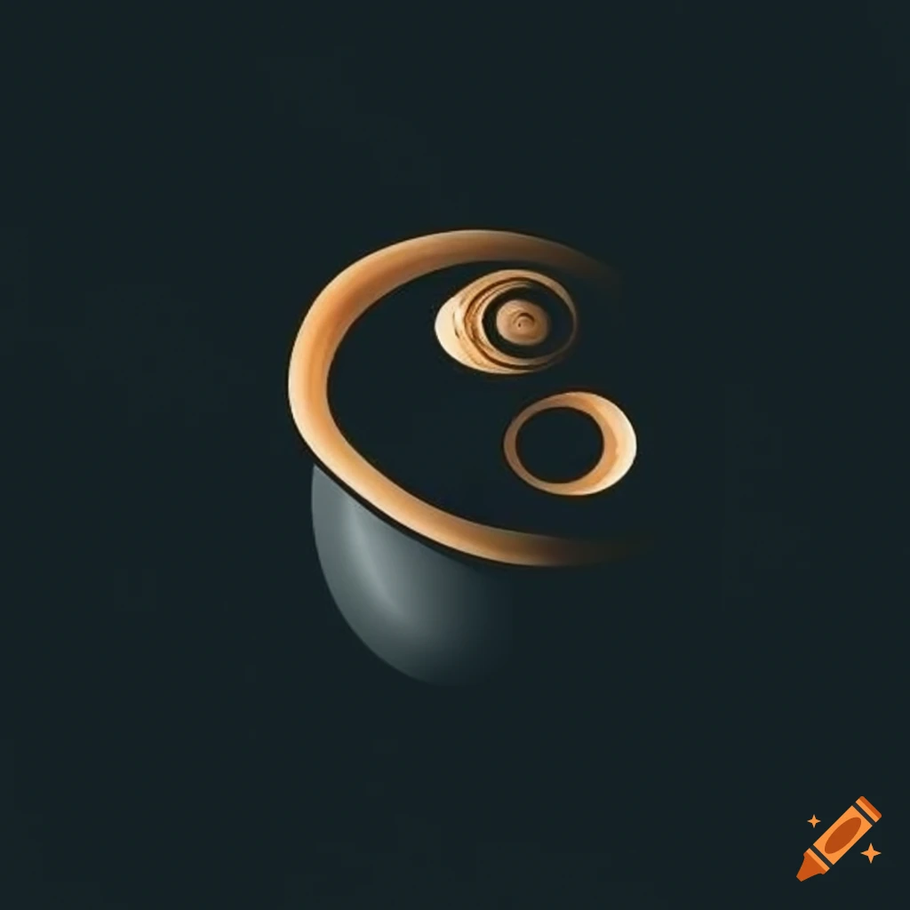 creative coffee logo with coffee beans mountain