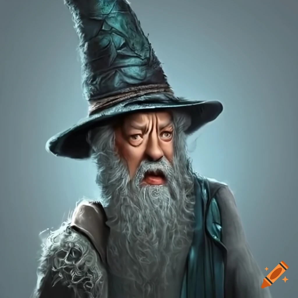 hyperdetailed illustration of Tom Hanks as a wizard