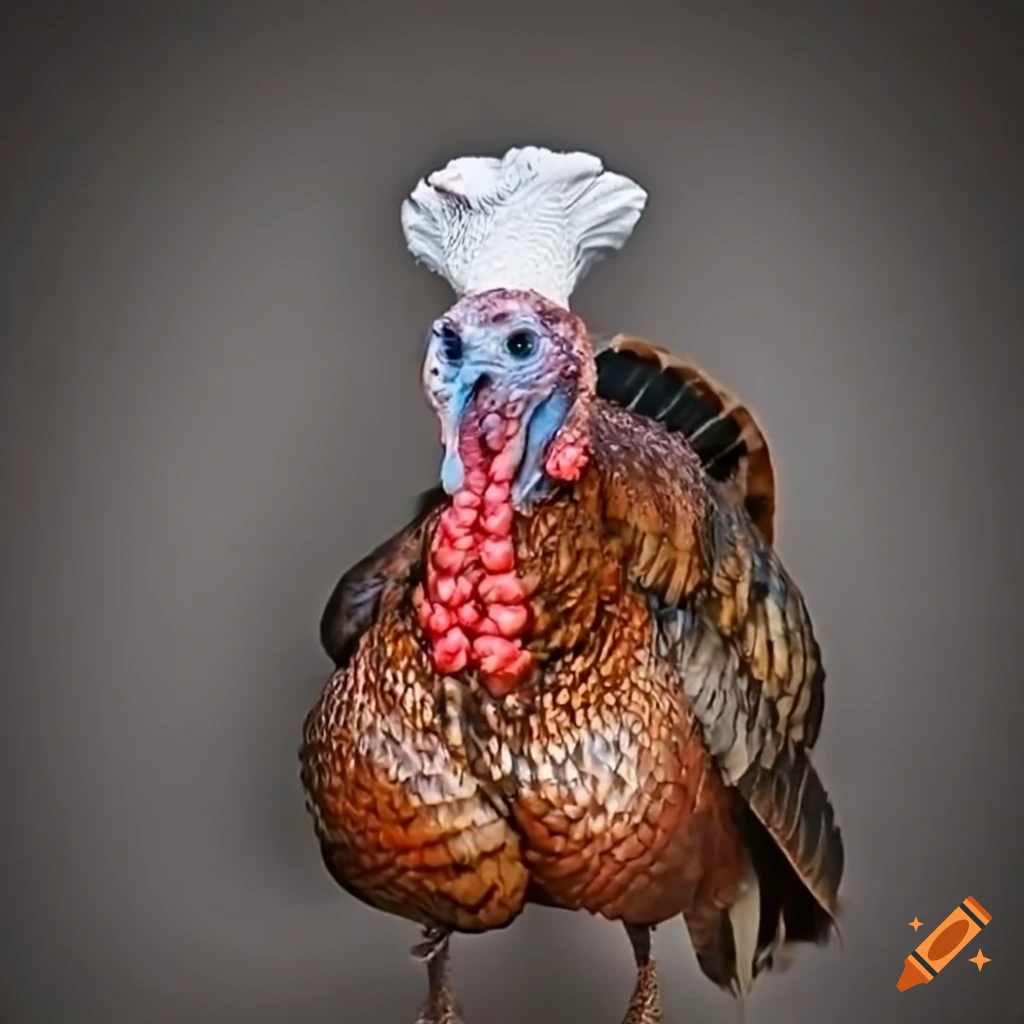 Chef turkey with a hat on Craiyon