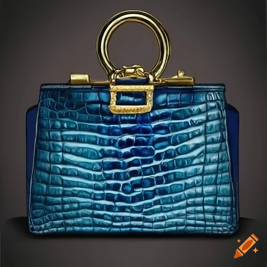Buy ESBEDA Royal Blue Color Crocodile Textured Printed Handbag For Women  Online at Best Prices in India - JioMart.