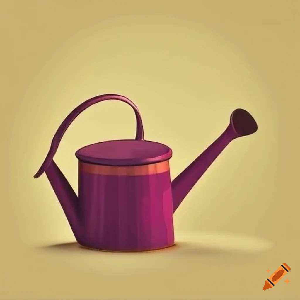 Watering can and flowers