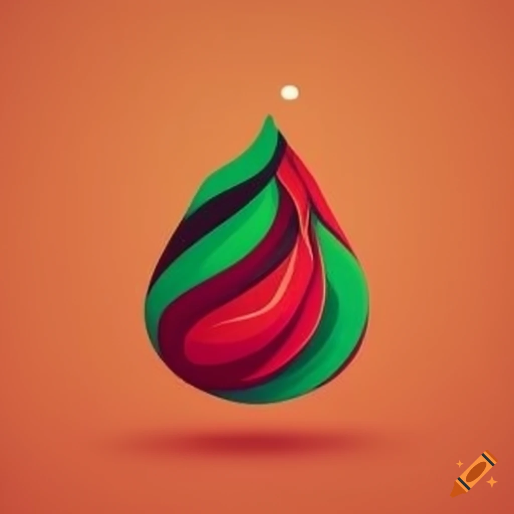 7 Mountains Brew organic logo with red and green design
