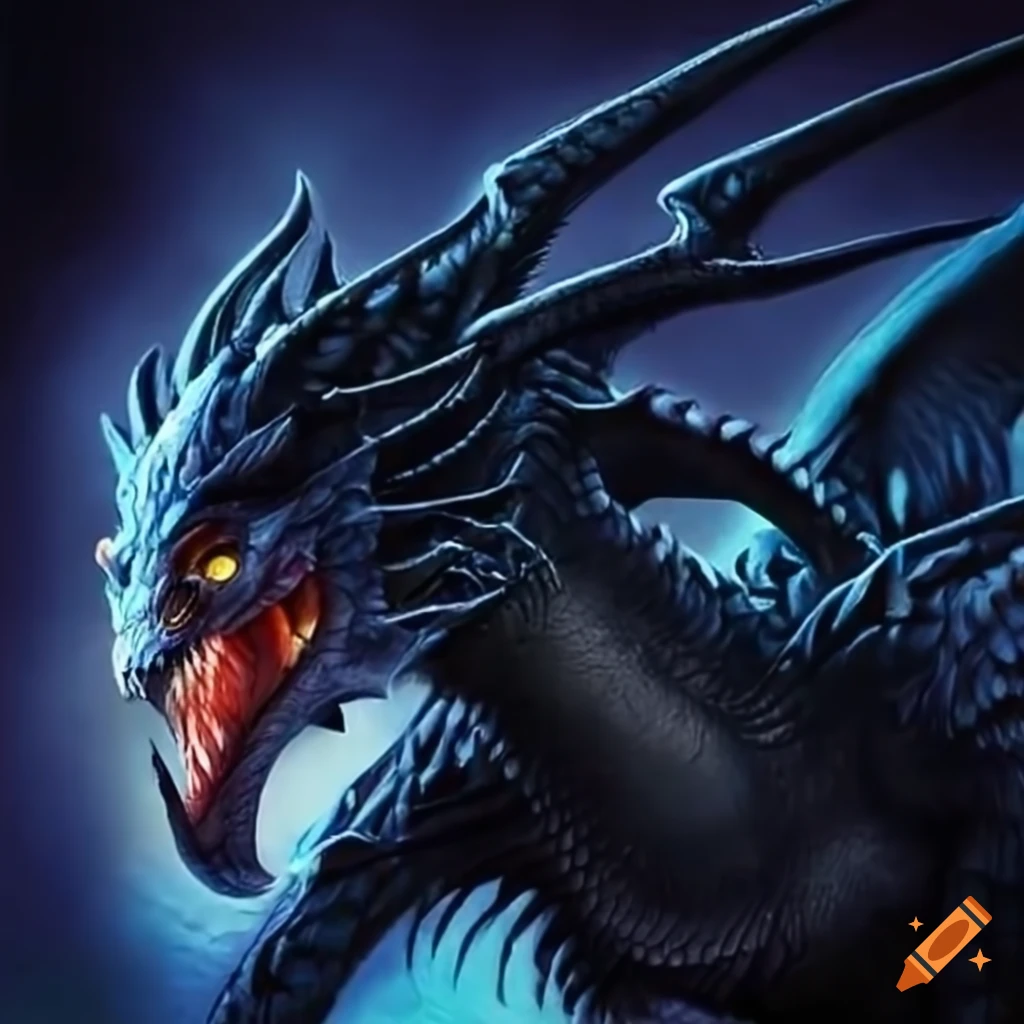 Illustration of a dragon on Craiyon
