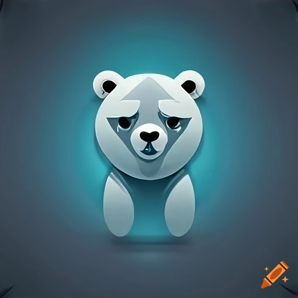 icon of a frozen polar bear