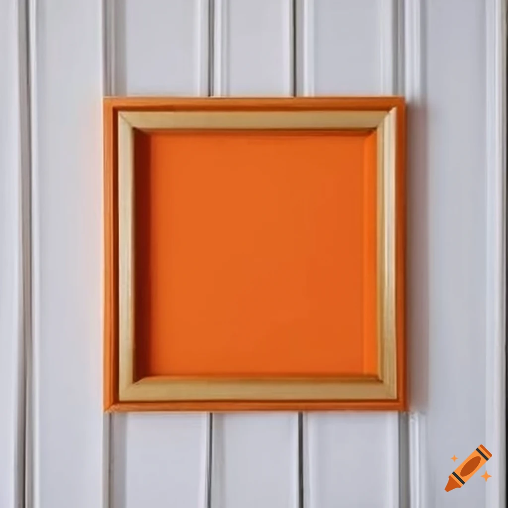 Rectangular wooden picture frame with bright green light on Craiyon