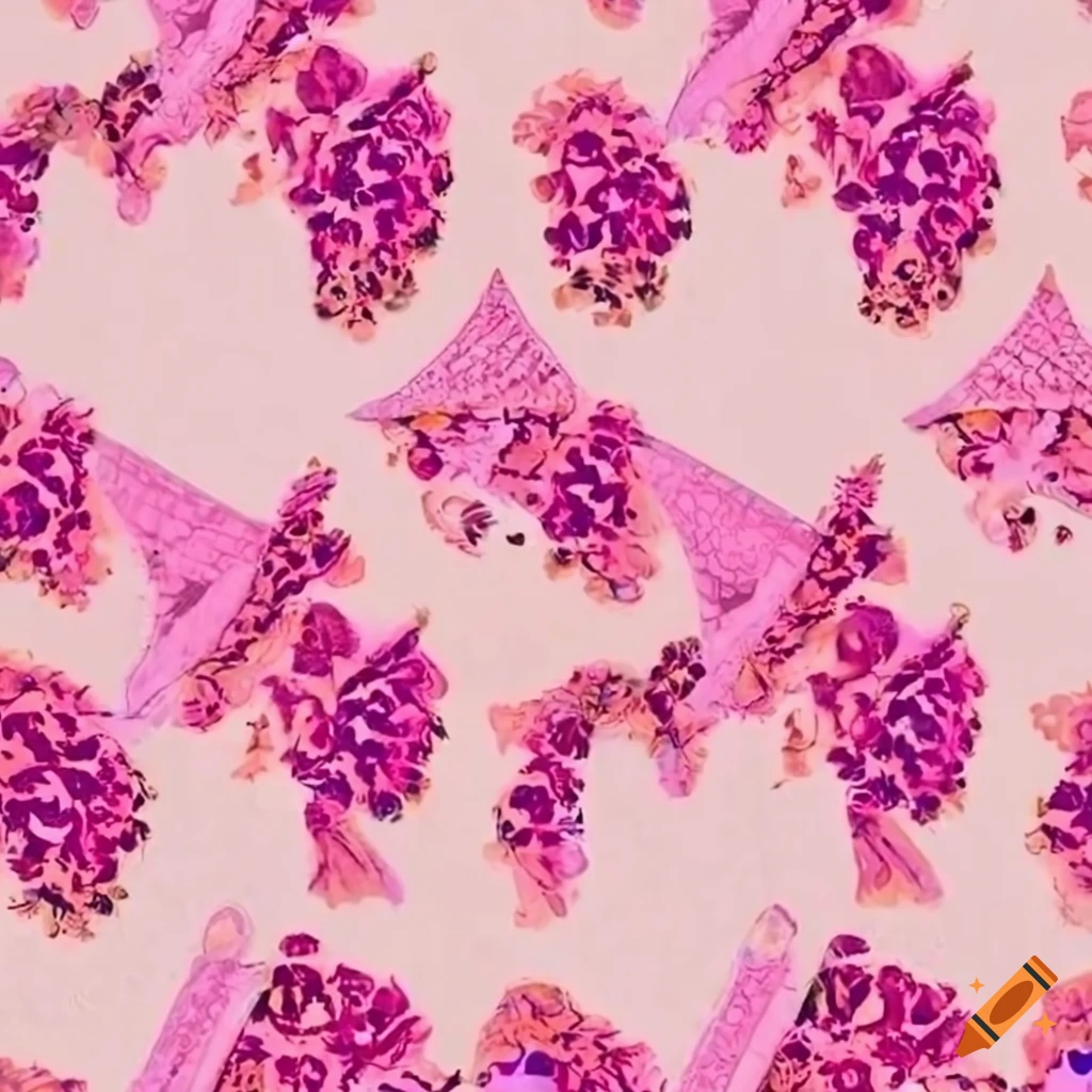 Luxury Pink Pattern Print Design On Craiyon