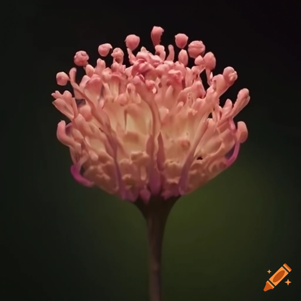 strange and unique flower in bloom