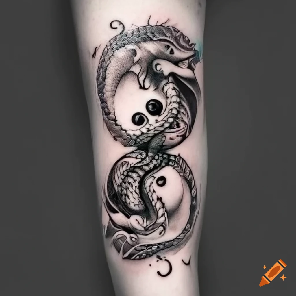 Angel & Snake Custom Tattoo Design :: Behance