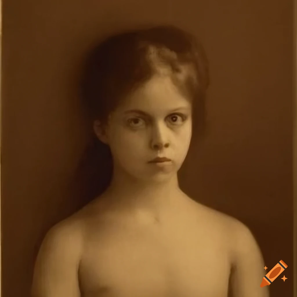  Portrait of women with pouty expressions and dark long hair on Craiyon