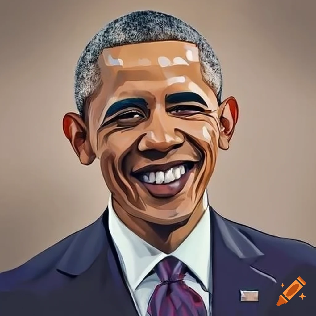 caricature of Obama in Disney style