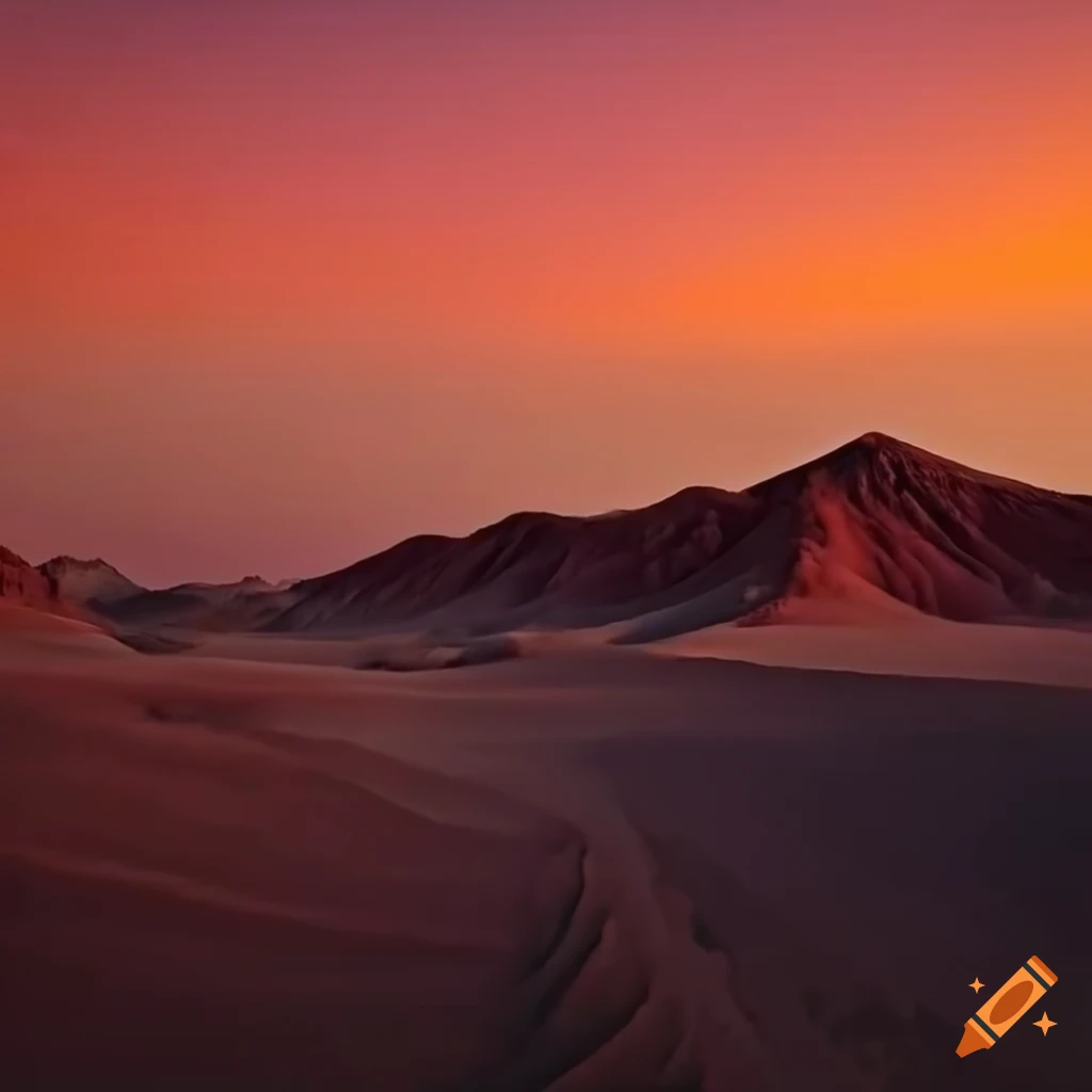ash-colored desert landscape