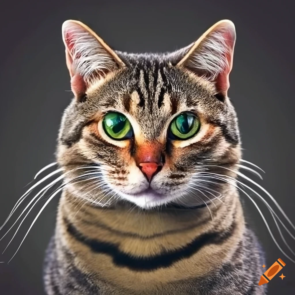 portrait-of-a-tabby-cat-on-craiyon