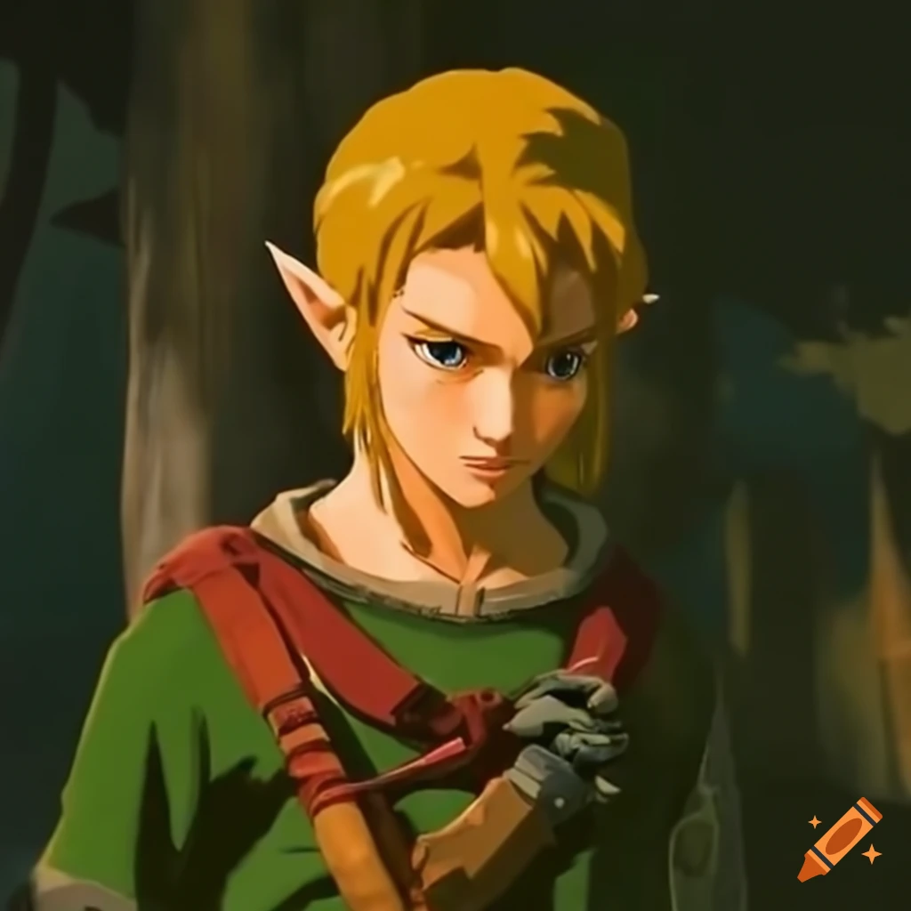Link From The Legend Of Zelda Breath Of The Wild On Craiyon