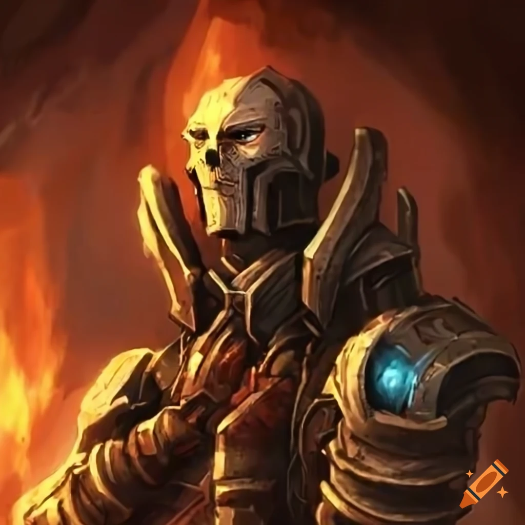 image of a warforged blacksmith