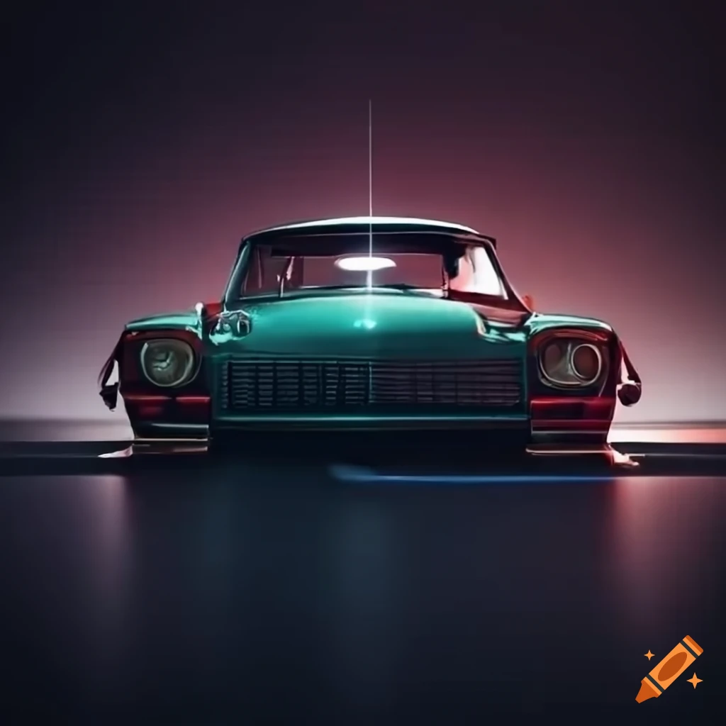 8k render of a vintage car with liberty walk bodykit