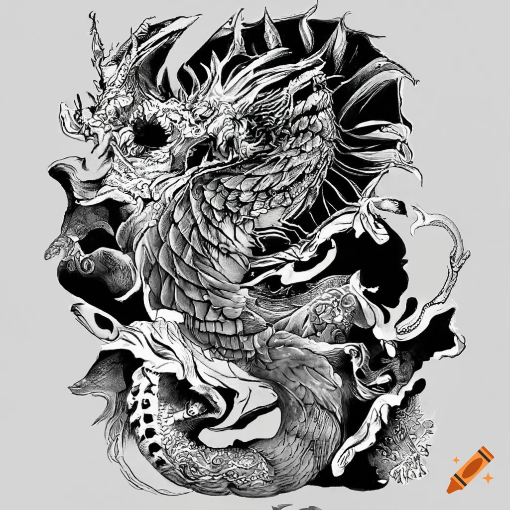 Large Oriental Dragon Temporary Tattoo – TattooIcon