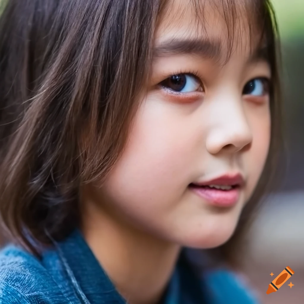 Portrait Of A Stunning 12 year old Actress With Japanese american 