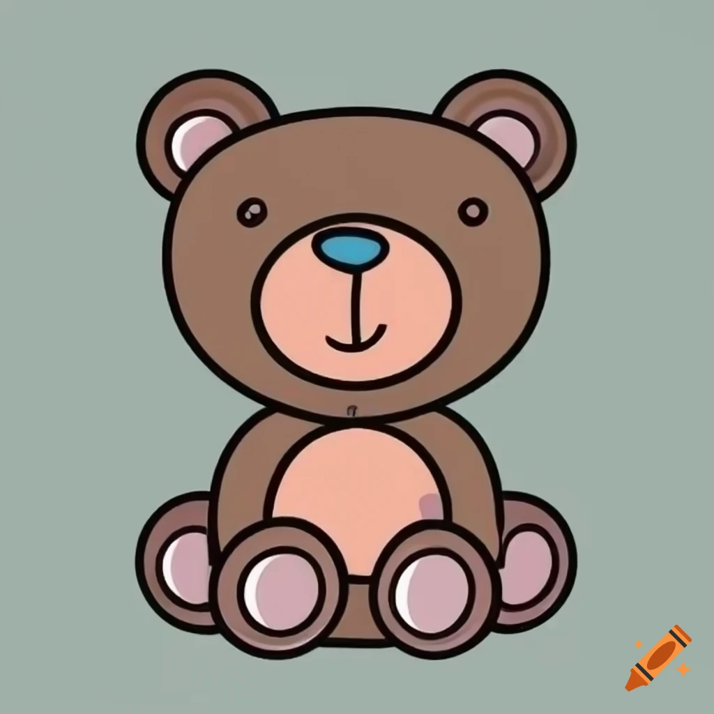 How to Draw A Simple Teddy Bear | TikTok