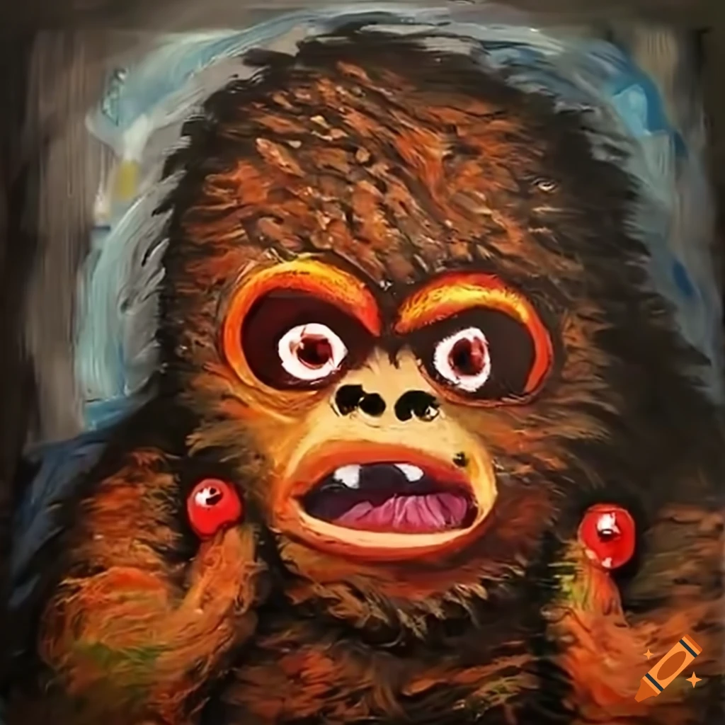 cute Pixar style toddler Bigfoot with tree root toes