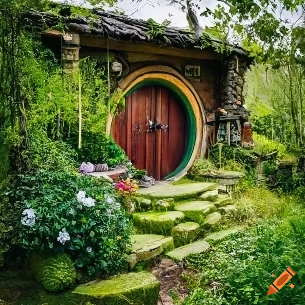 cozy-hobbit-bedroom-with-plants-and-flowers-on-craiyon