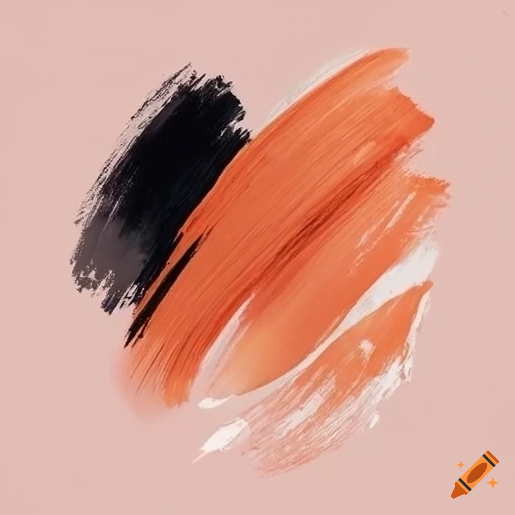 Minimalist painting with three brush strokes on Craiyon