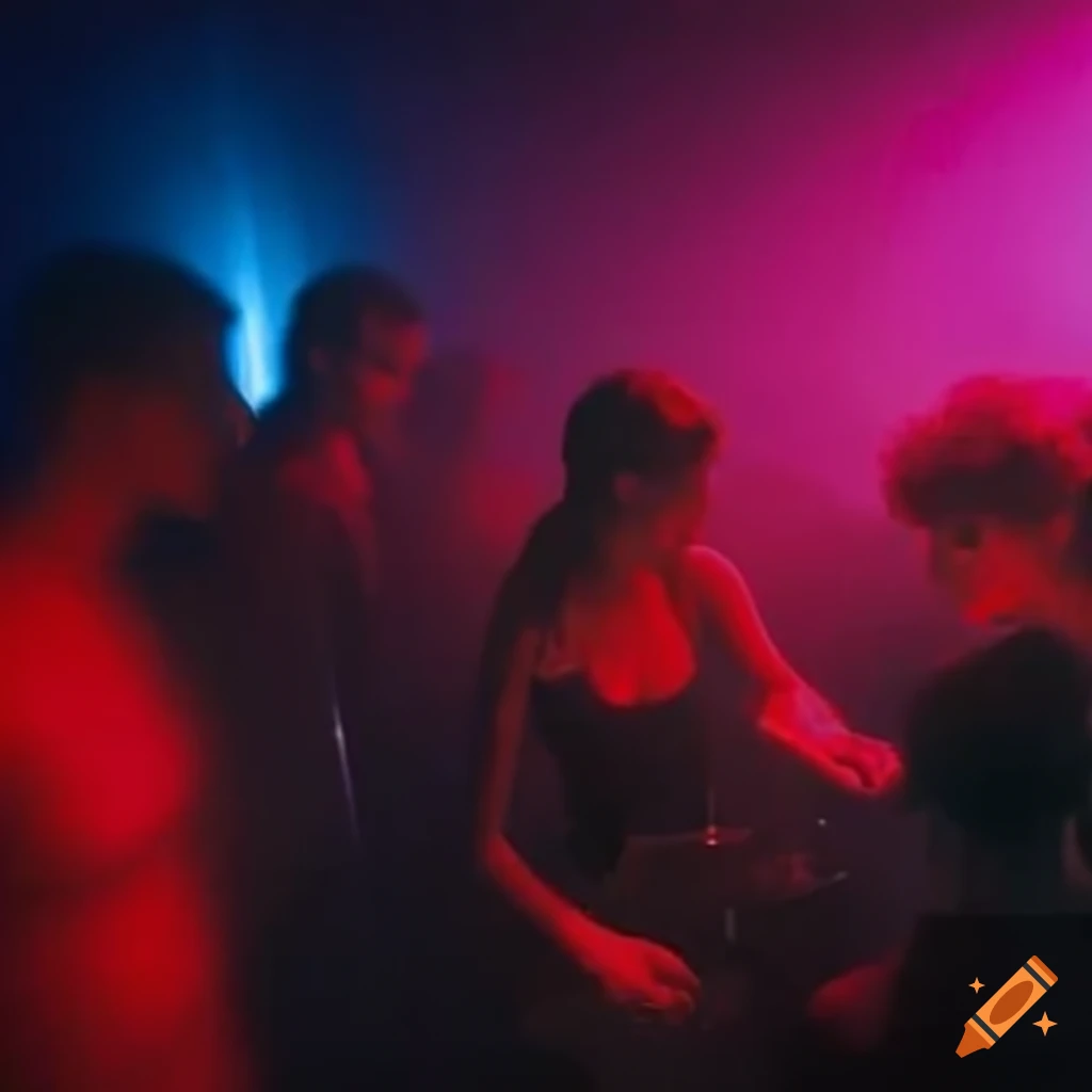 Electronic Music Party In A Small Club