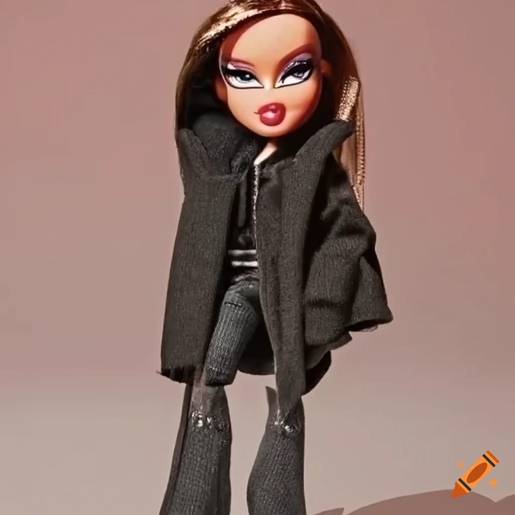 Fashionable bratz doll in a vivienne westwood-inspired corset top on Craiyon
