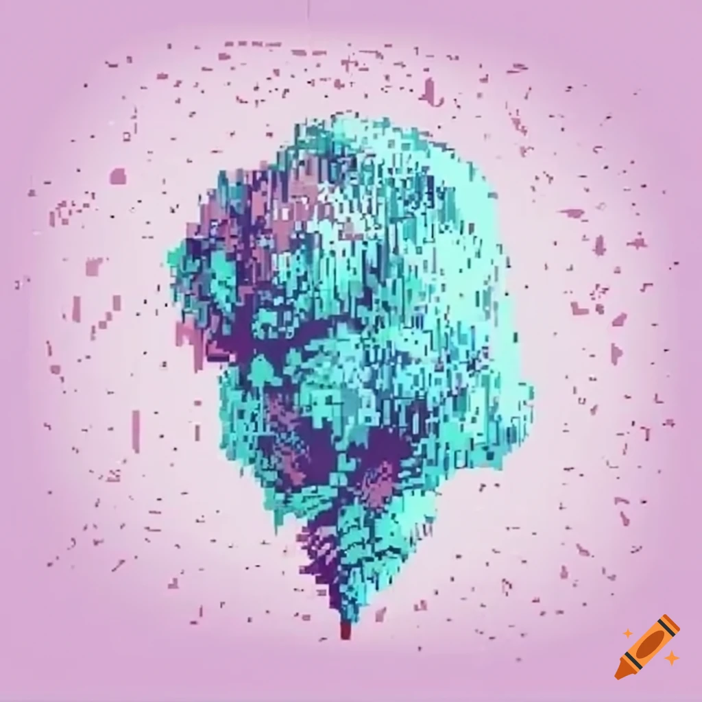 Pixel art of abstract air design on Craiyon