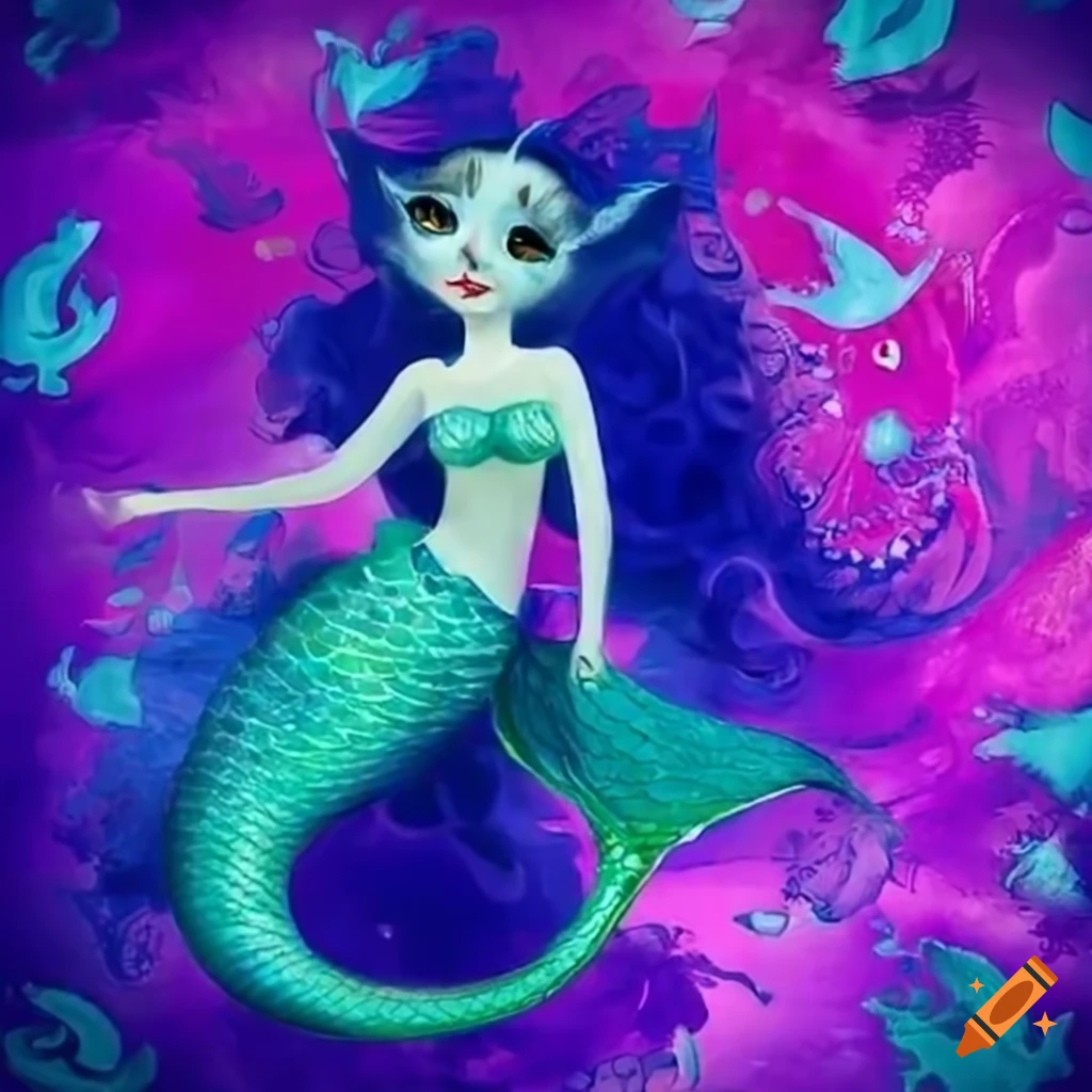 cat-with-a-mermaid-tail-flying-in-the-sky-on-craiyon