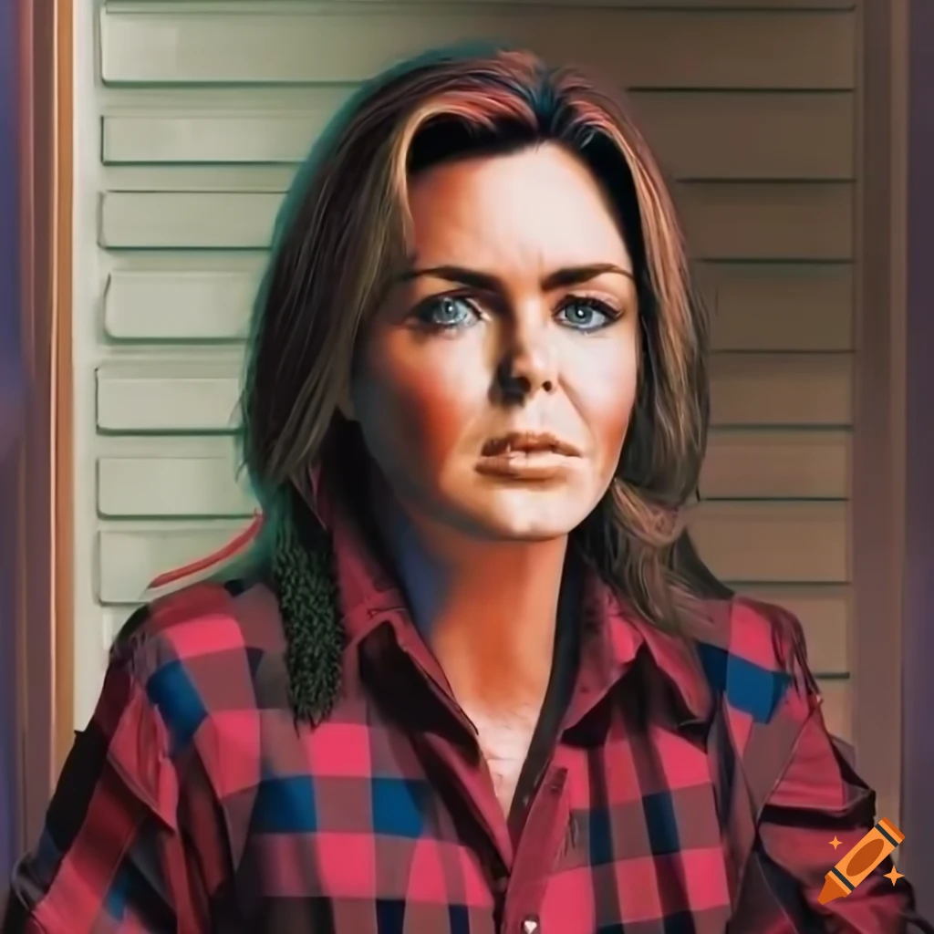 Portrait of a woman in a caravan trailer on Craiyon