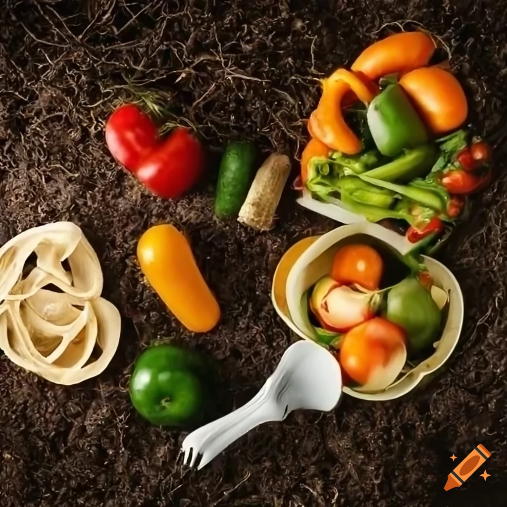 food scraps in compost bin for sustainable gardening
