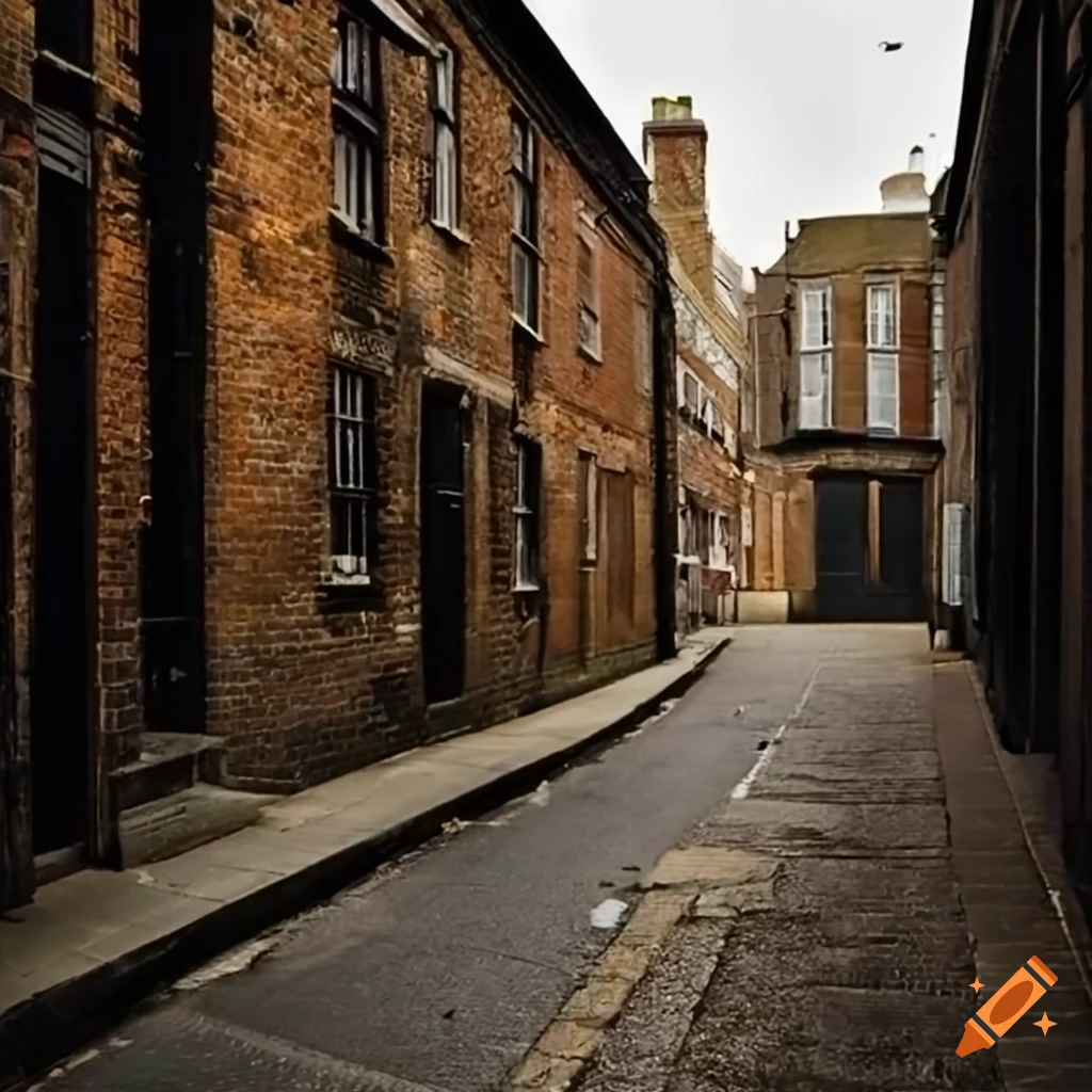 Photo of a back alley on Craiyon