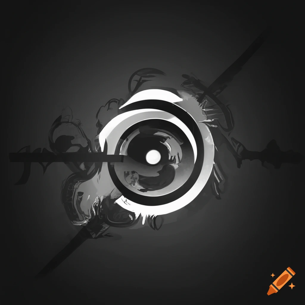 detailed-black-and-white-logo-with-technical-art-theme-on-craiyon