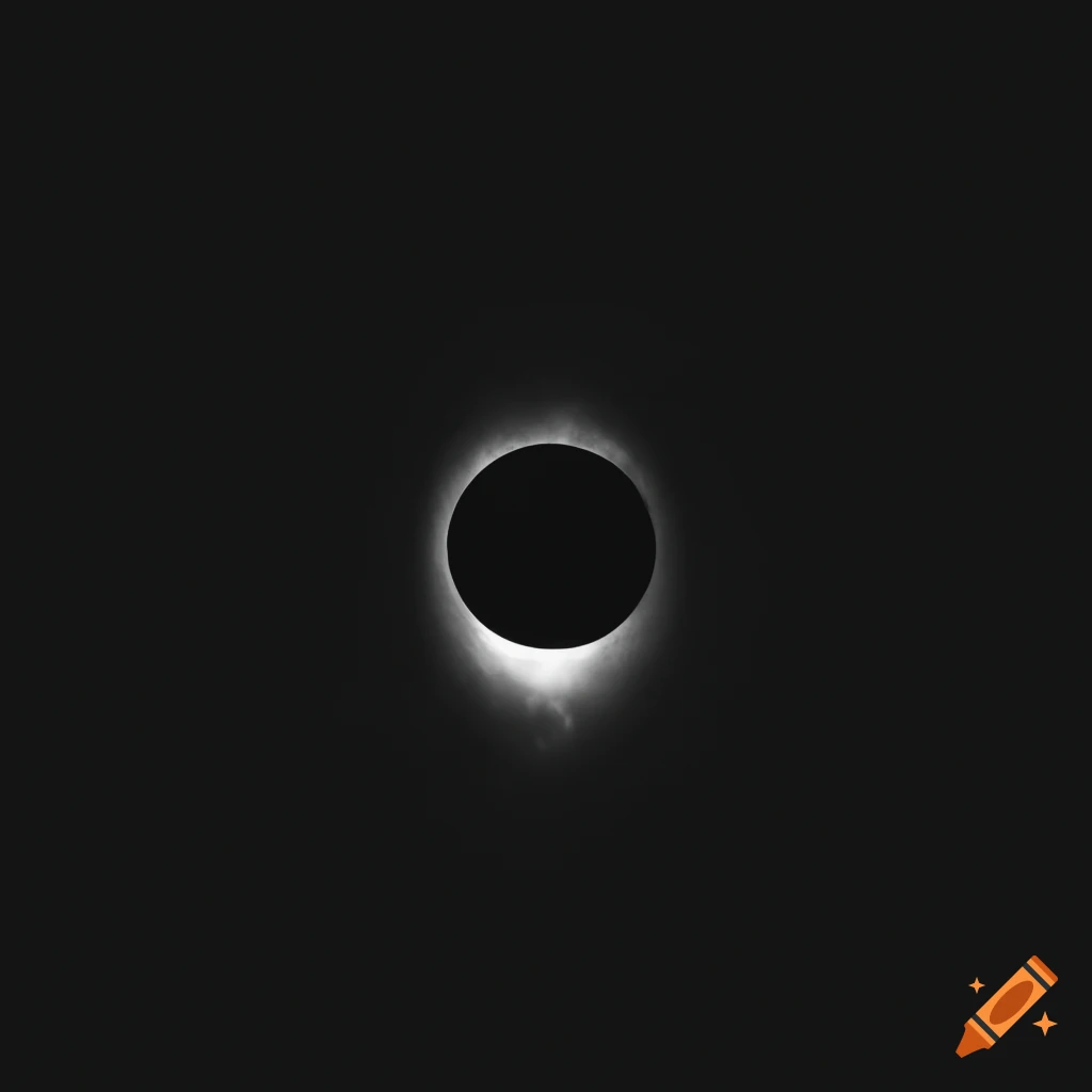 Minimalist artwork with eclipse theme