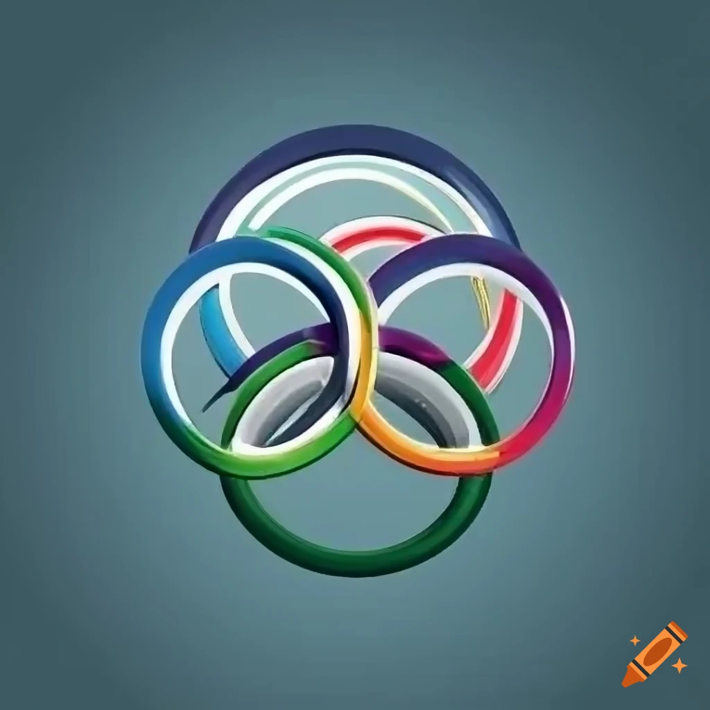 Abstract Digital Hand Drawing Olympic Rings Stock Illustration 2262701641 |  Shutterstock