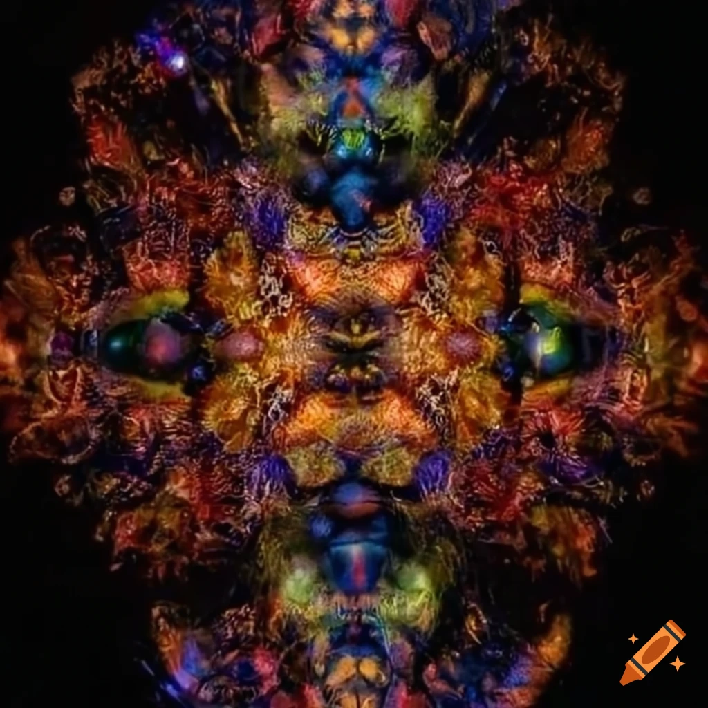 colorful cosmic hornet artwork