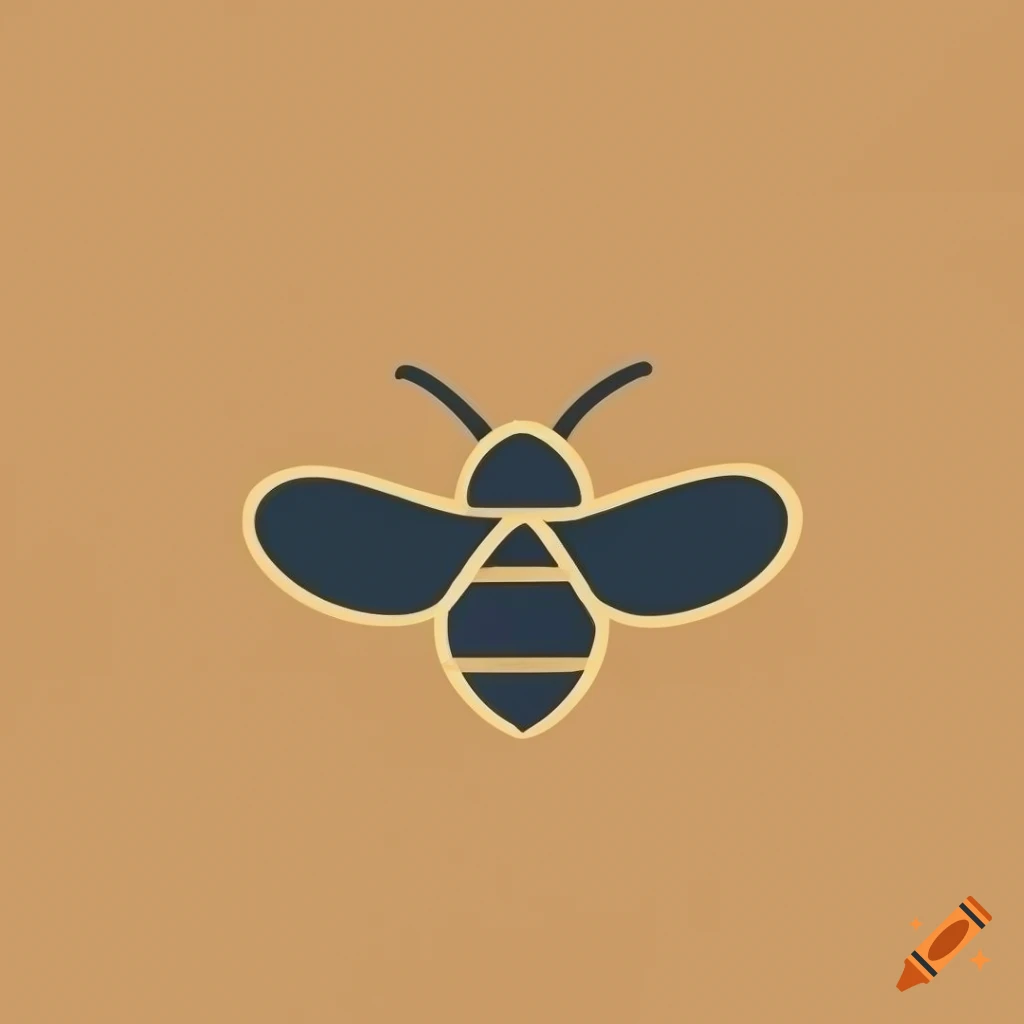 minimalist bee logo