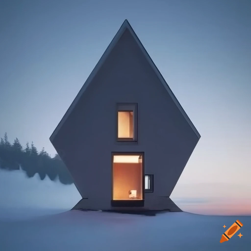 Nordic minimalism tower cabin architecture on Craiyon