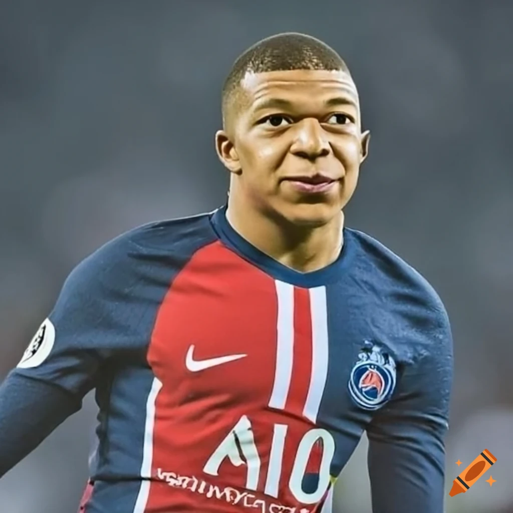 Kylian mbappe in action