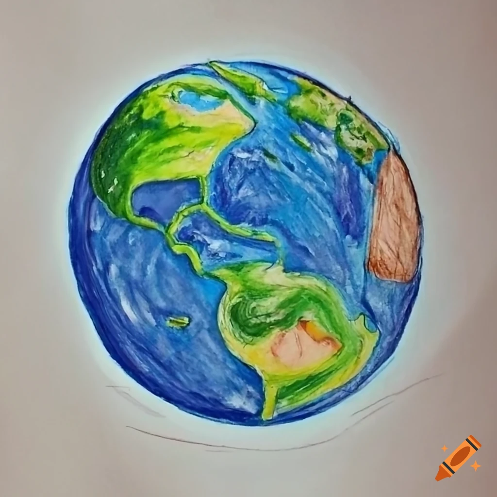 How to Draw the Planet Earth - YouTube