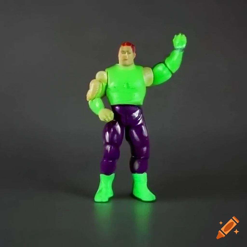 Green Wrestling Action Figures